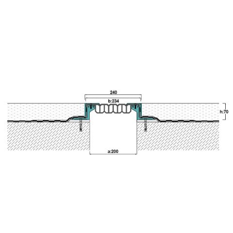 AR600-200 Zemin Dilatasyon Profili - 3 mt